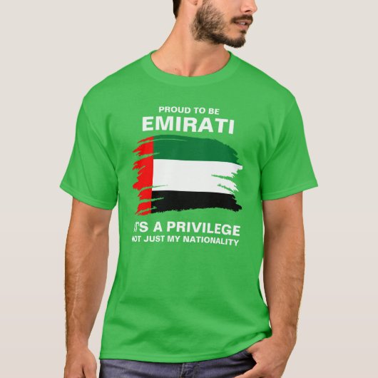 Het is een voorrecht om Emirati te zijn T-shirt (Voorkant)