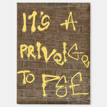 "Het is een voorrecht om te plassen"