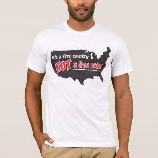 Het is een vrij land, geen vrij land t-shirt