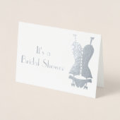 Het is een Vrijgezellenfeest Silver Folie Kaarten (Voorkant)