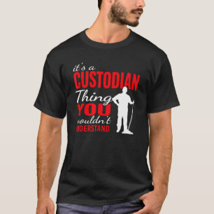 Het is een vrijheidsdrang voor Janitorial Mopping  T-shirt