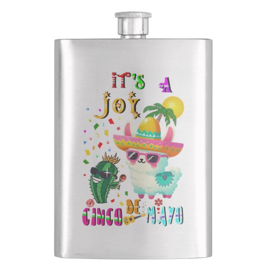 Het Is Een Vrolijk Cinco De Mayo Flacon (Voorkant)