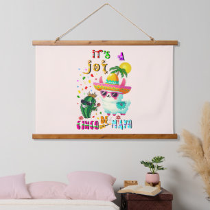 Het Is Een Vrolijk Cinco De Mayo Hangend Wandkleed