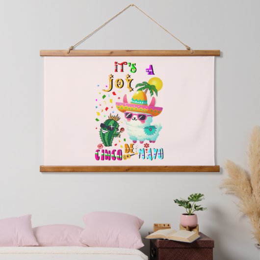 Het Is Een Vrolijk Cinco De Mayo Hangend Wandkleed (Slaapkamer)
