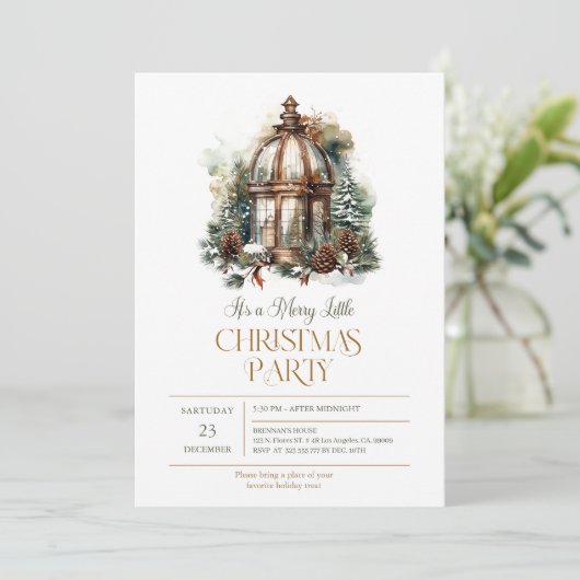 Het is een vrolijk kerstfeest kaart (Staand voorkant)