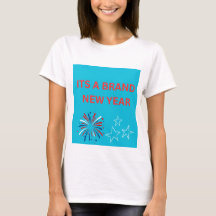 Het is een Vuurwerk voor vrouwen wit T-shirt voor 