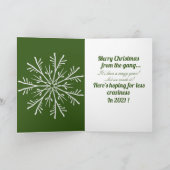 Het is een waanzinnig jaar geweest van de bende me kaart (Binnen)