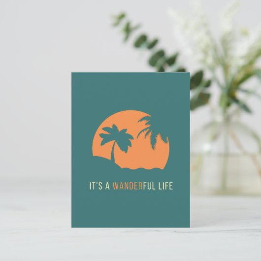 Het is een Wanderful Life Briefkaart (Staand voorkant)