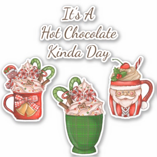 Het is een warme chocoladeachtige vinyl Stickers (Voorkant)