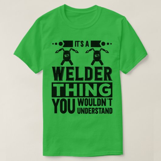 Het is een Welder Thing1 T-shirt (Design voorkant)