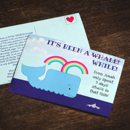 Het is een Whale Sunday School herinnering geweest Briefkaart