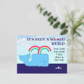 Het is een Whale Sunday School herinnering geweest Briefkaart (Staand voorkant)