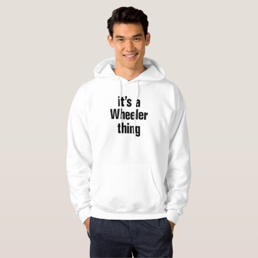 het is een wheeler-ding hoodie (Voorkant volledig)