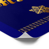 Het is een Wiener Dog kerstprint Poster (Hoek)