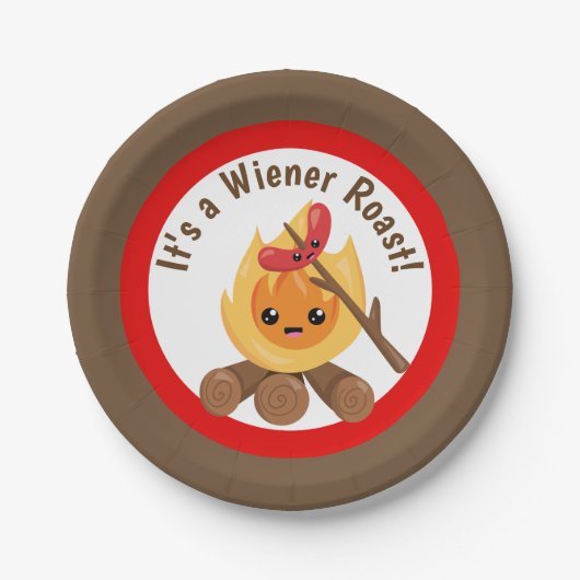 Het is een Wiener Roast party bord (Voorkant)