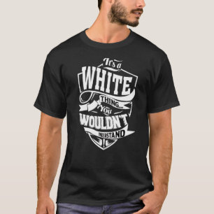 Het is een wit ding t-shirt