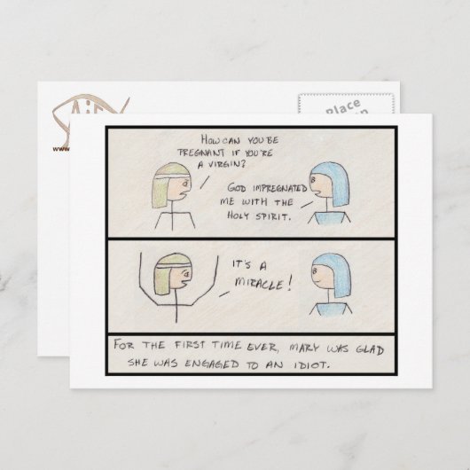 "Het is een wonder!" Briefkaart (Voorkant / Achterkant)