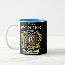 Het is een wonder dat je het niet kon begrijpen tweekleurige koffiemok