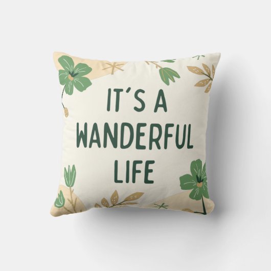 Het is een wonderbaar leven kussen (Achterkant)