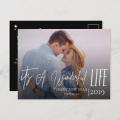 Het is een wonderbaarlijk leven | Aangepaste foto  Feestdagenkaart (Voorkant / Achterkant)