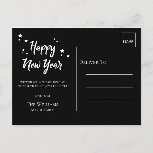 Het is een wonderbaarlijk leven | Aangepaste foto  Feestdagenkaart (Achterkant)