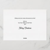 Het is een wonderbaarlijk leven Foto Folie Feestdagenkaart (Achterkant)