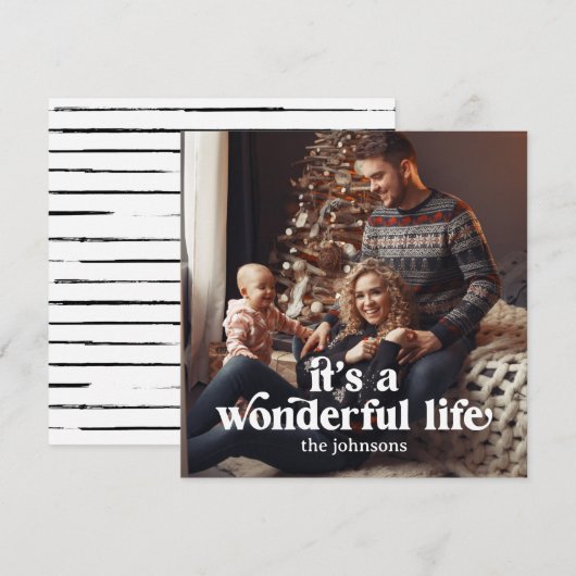 Het is een wonderbaarlijk leven Foto Kerstkaart