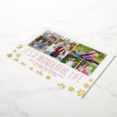 Het is een wonderbaarlijk leven MultiPhoto Folie K Folie Feestdagenkaart (Gedraaid)