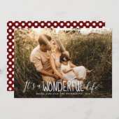 Het is een wonderbaarlijk leven | Whimsical | Vaka Feestdagenkaart (Voorkant / Achterkant)