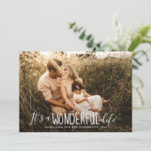 Het is een wonderbaarlijk leven | Whimsical | Vaka Feestdagenkaart (Staand voorkant)