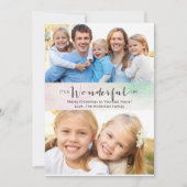 Het is een Wonderful Life 2 Foto Christmas Kaart (Voorkant)