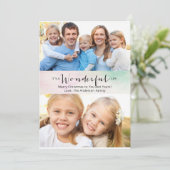 Het is een Wonderful Life 2 Foto Christmas Kaart (Staand voorkant)