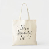 Het is een Wonderful Life Canvas tas (Voorkant)