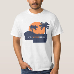 Het is een Wonderful Life White Basic T-shirt