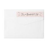 Het is een Wonderful Life Wraparound Address Label (Achterkant)