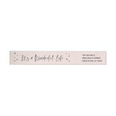 Het is een Wonderful Life Wraparound Address Label (Individueel)