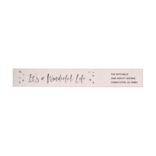 Het is een Wonderful Life Wraparound Address Label