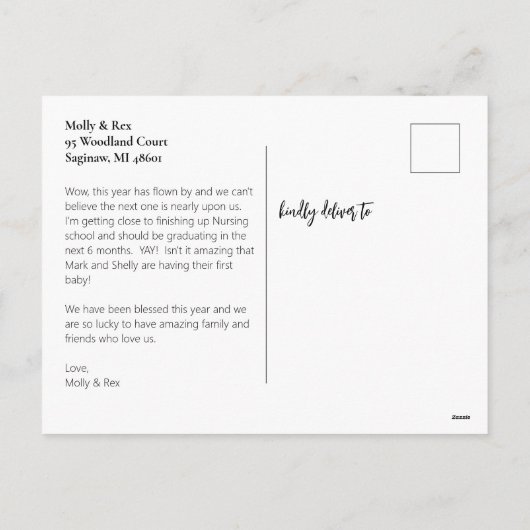 Het is een WonderFUR Life: Pet Christmas Briefkaar Feestdagenkaart (Achterkant)