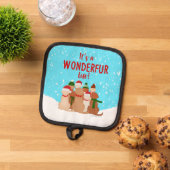 Het is een Wonderfur Life Pot Holder Pannenlap (Top down)