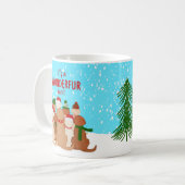 Het is een WONDERFUR-Mok voor kerstfeestdagen Koffiemok (Voorkant links)