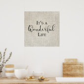 Het is een wonderlijk kerstfeest poster (Keuken)