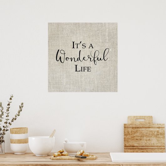 Het is een wonderlijk kerstfeest poster (Keuken)