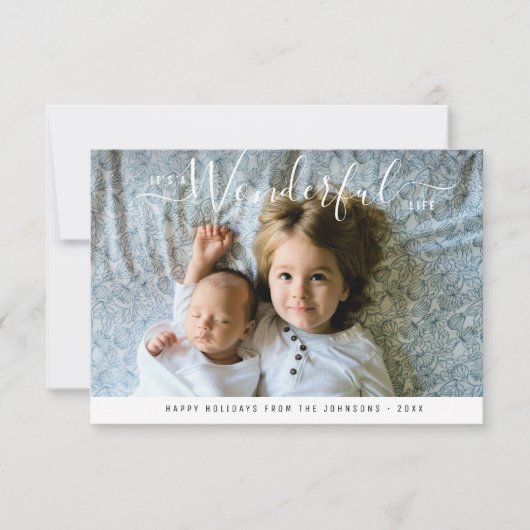 HET IS EEN WONDERLIJK LEVEN | Kerstmis Kaart (Voorkant)