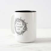 Het is een wonderlijk leven - kerstMok Tweekleurige Koffiemok (Voorkant links)