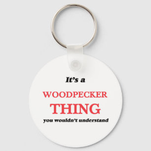 Het is een Woodpecker ding, je zou het niet begrij Sleutelhanger