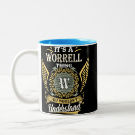 Het is een Worrell-ding dat je niet kunt begrijpen Tweekleurige Koffiemok
