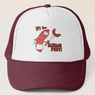 Het is een worstfeest Funnieke worst kook cartoon Trucker Pet