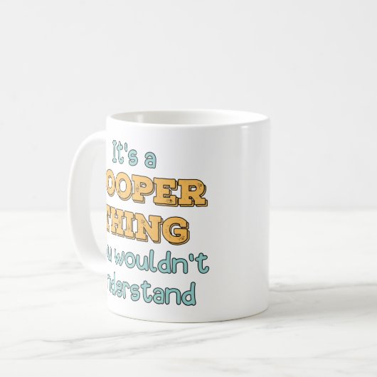 Het is een Yooper ding Koffiemok (Voorkant links)