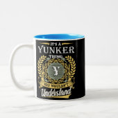 Het is een Yunker-ding dat je niet zou begrijpen Tweekleurige Koffiemok (Links)