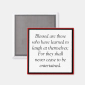 Het is een zegen om zelf te leren lachen magneet (Voorkant / Achterkant)